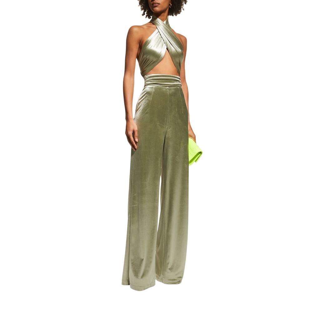 Bronx And Banco Exclusive Green Cleopatra Jumpsuit Size X-Small